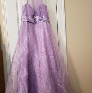 Size 11 Purple Halter Style Dress